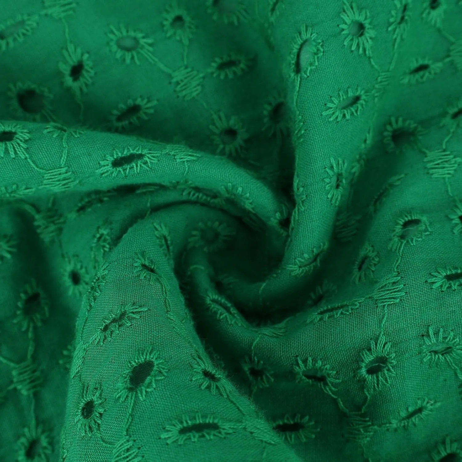2025 Summer Dresses Women's Eyelet Lace Embroidered Smocked Waist Flutter Sleeve A Line Midi Dress Beach Sundress