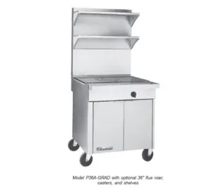 36" Sectional Range with Graduated Hot Top (Convection-Oven Base)