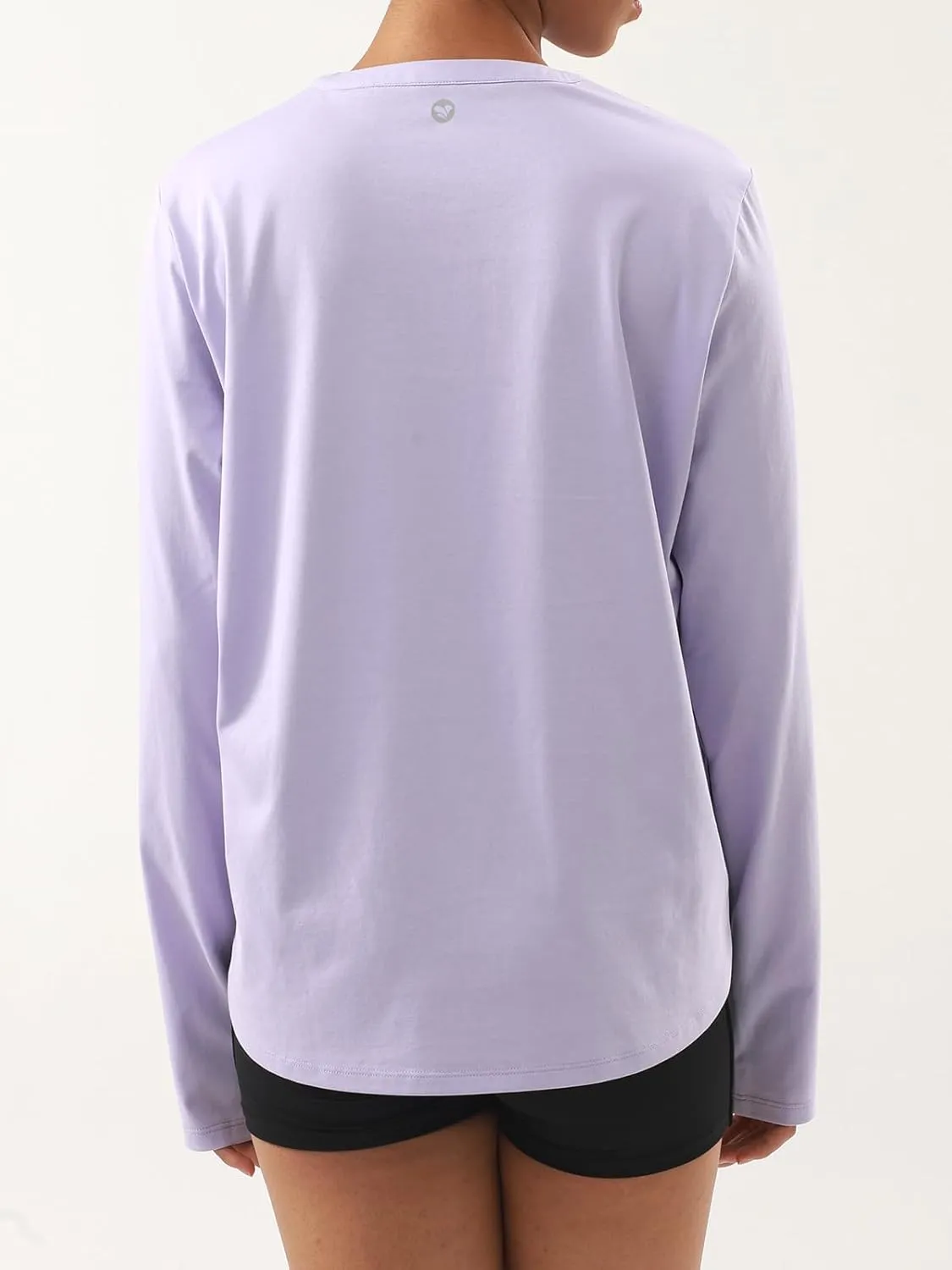 AARYA Women's Lightweight Long Sleeve Workout Shirts - Quick Dry Cotton Yoga & Running Tops, Athletic Active Tee