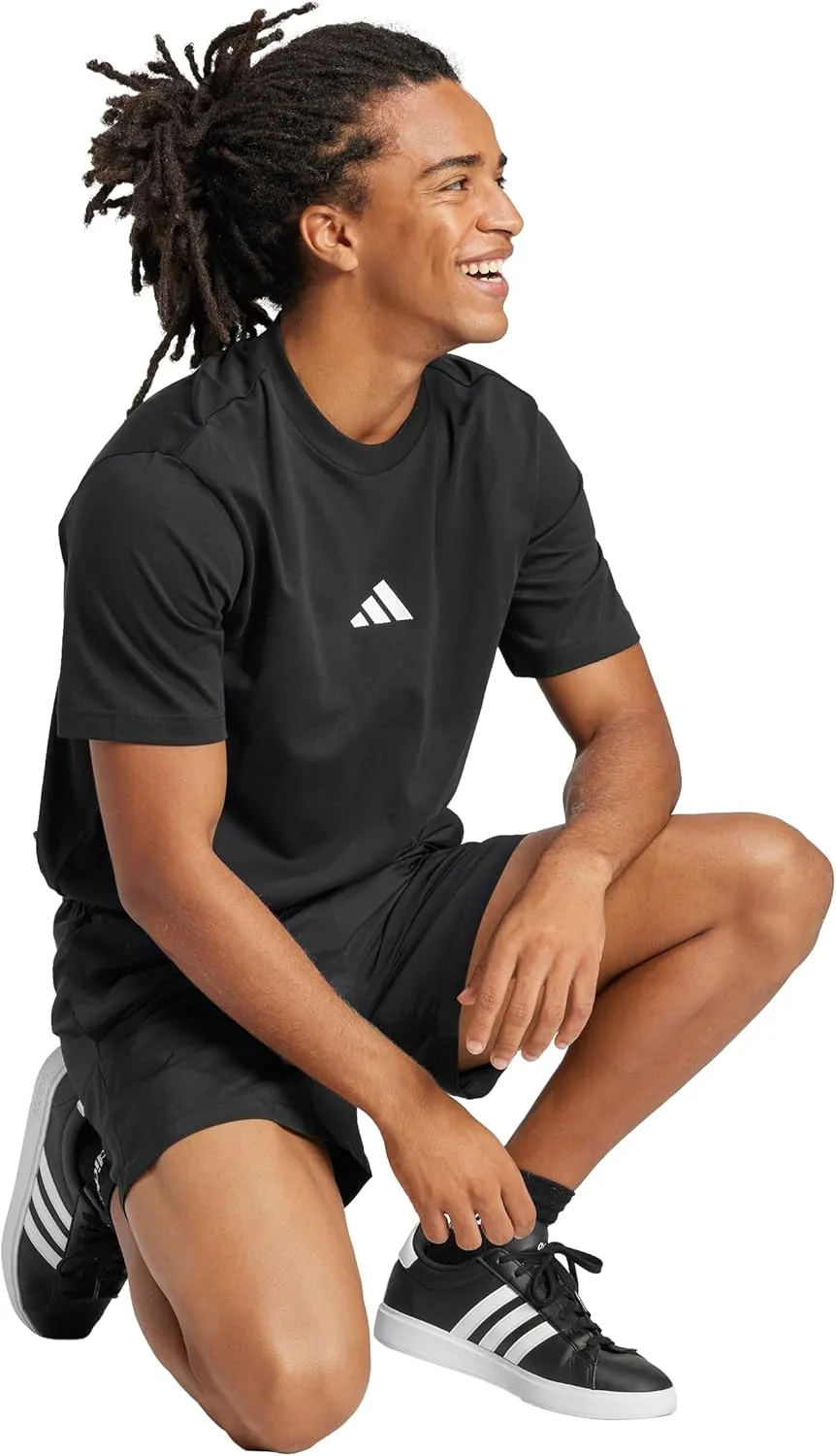 adidas Men's Essentials Small Logo Single Jersey T-Shirt