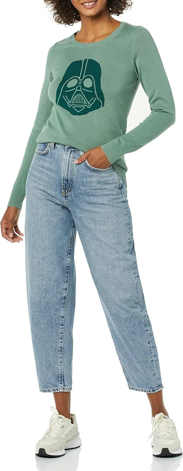 Amazon Essentials Disney | Marvel | Star Wars Women's Lightweight Crewneck Sweaters