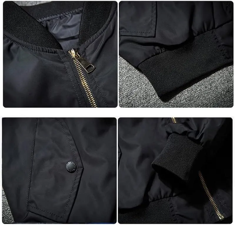 Aoleaky Spring Sukajan Bomber Jacket Embroidered Cotton Padded Pilot,Baseball Coat Streetwear
