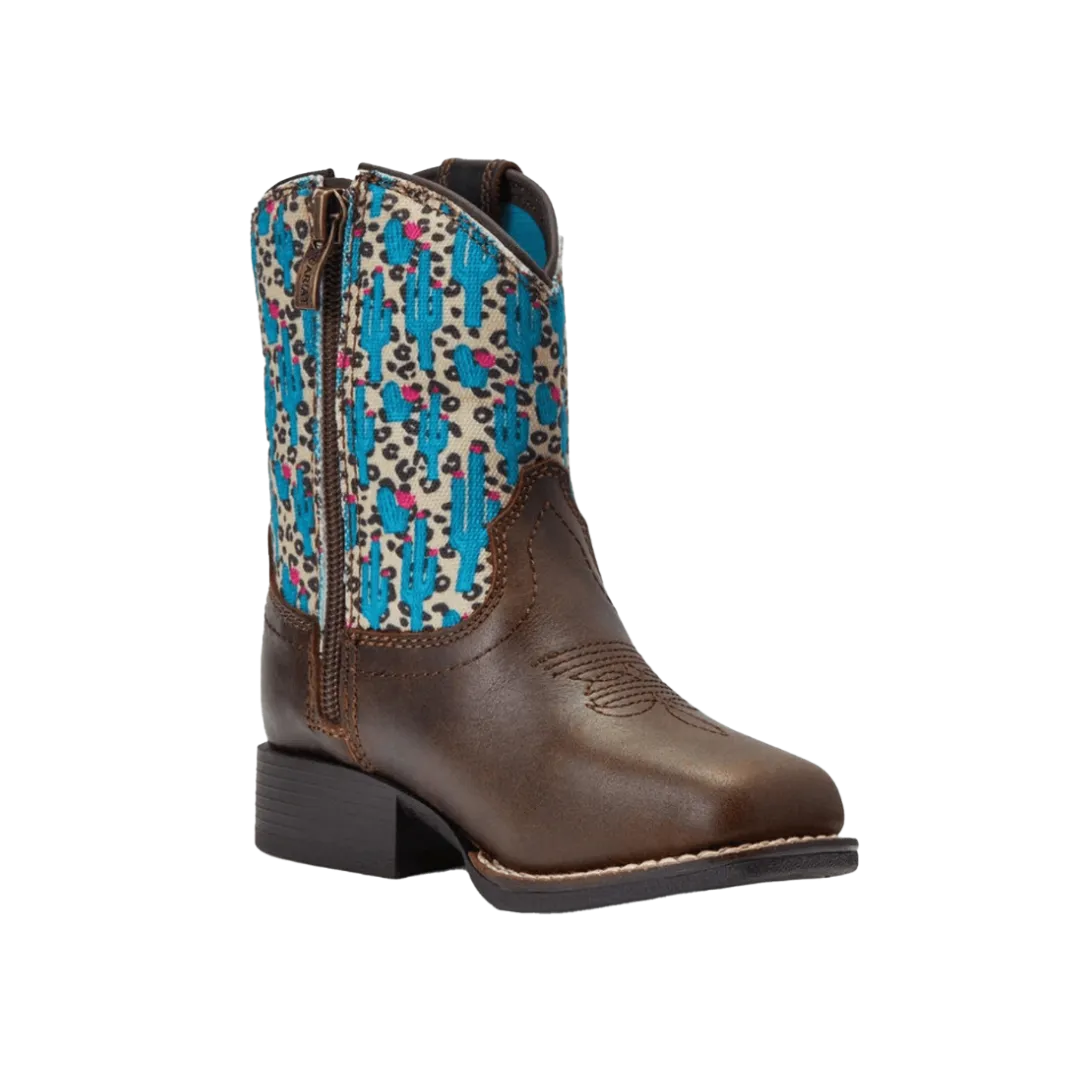 Ariat M&F Kid's Lil' Stompers Sonora Cactus Design Boot