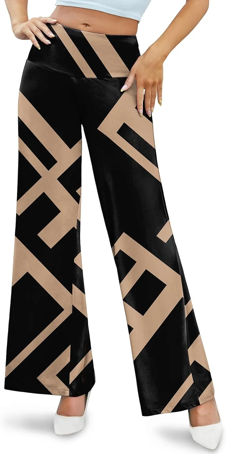 Arolina Women's Stretchy Wide Leg Palazzo Lounge Pants Casual Comfy High Waist Palazzo Pants