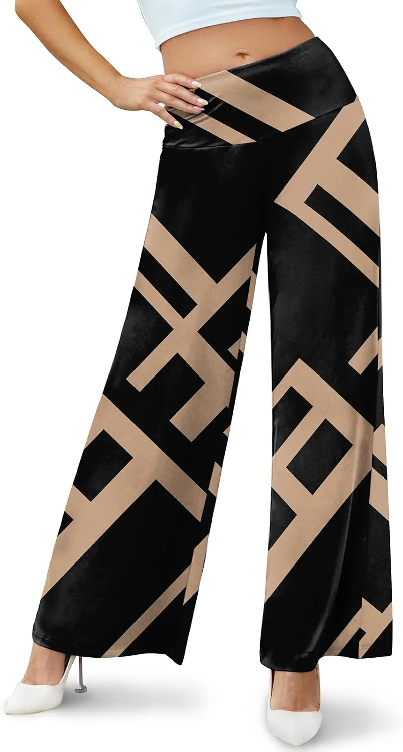 Arolina Women's Stretchy Wide Leg Palazzo Lounge Pants Casual Comfy High Waist Palazzo Pants