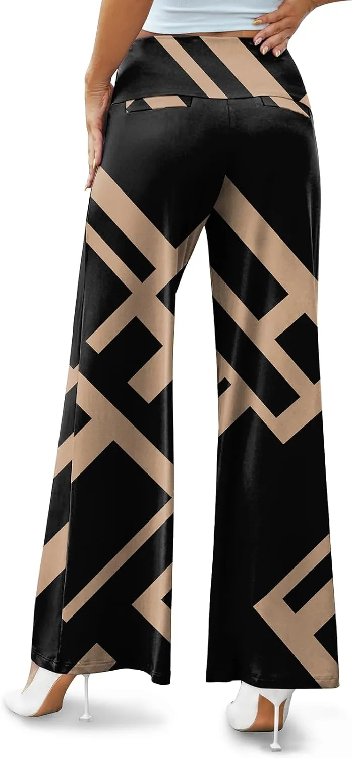 Arolina Women's Stretchy Wide Leg Palazzo Lounge Pants Casual Comfy High Waist Palazzo Pants
