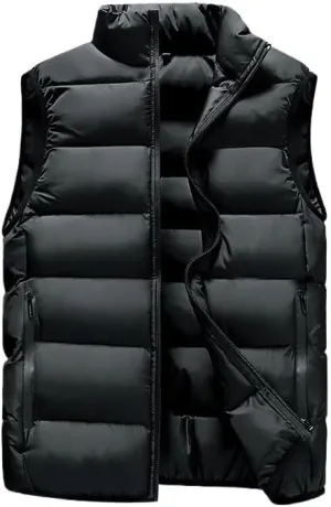 Autumn/Winter new Men Sleeveless Jackets Fashion Thick Warm jackets Vest Cotton-Padded Coats Tops Clothing male
