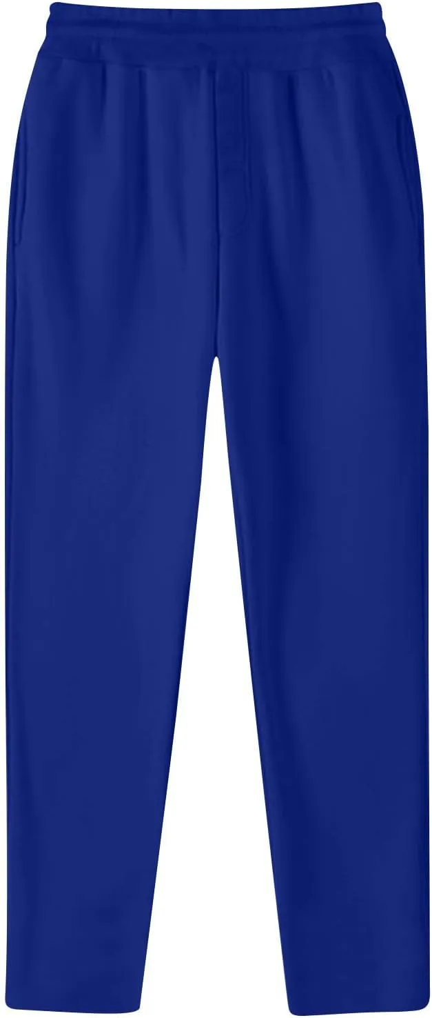 Aymnlox Mens Simple Stylish Pants Loose Fit Straight Fit Casual Trousers Elastic Waist Drawstring Fall Outdoor Hiking Pants