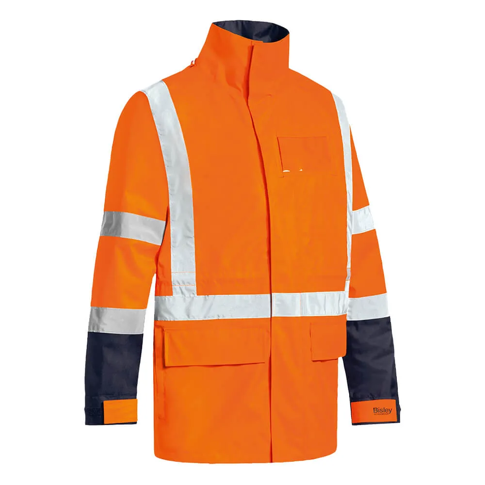 Bisley BJ6377HT Taped TTMC 5 in 1 Rain Jacket Orange