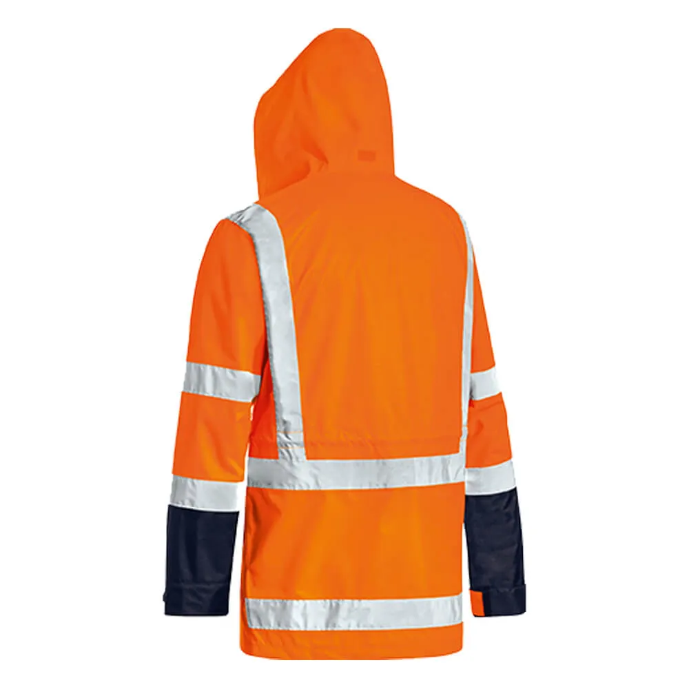 Bisley BJ6377HT Taped TTMC 5 in 1 Rain Jacket Orange