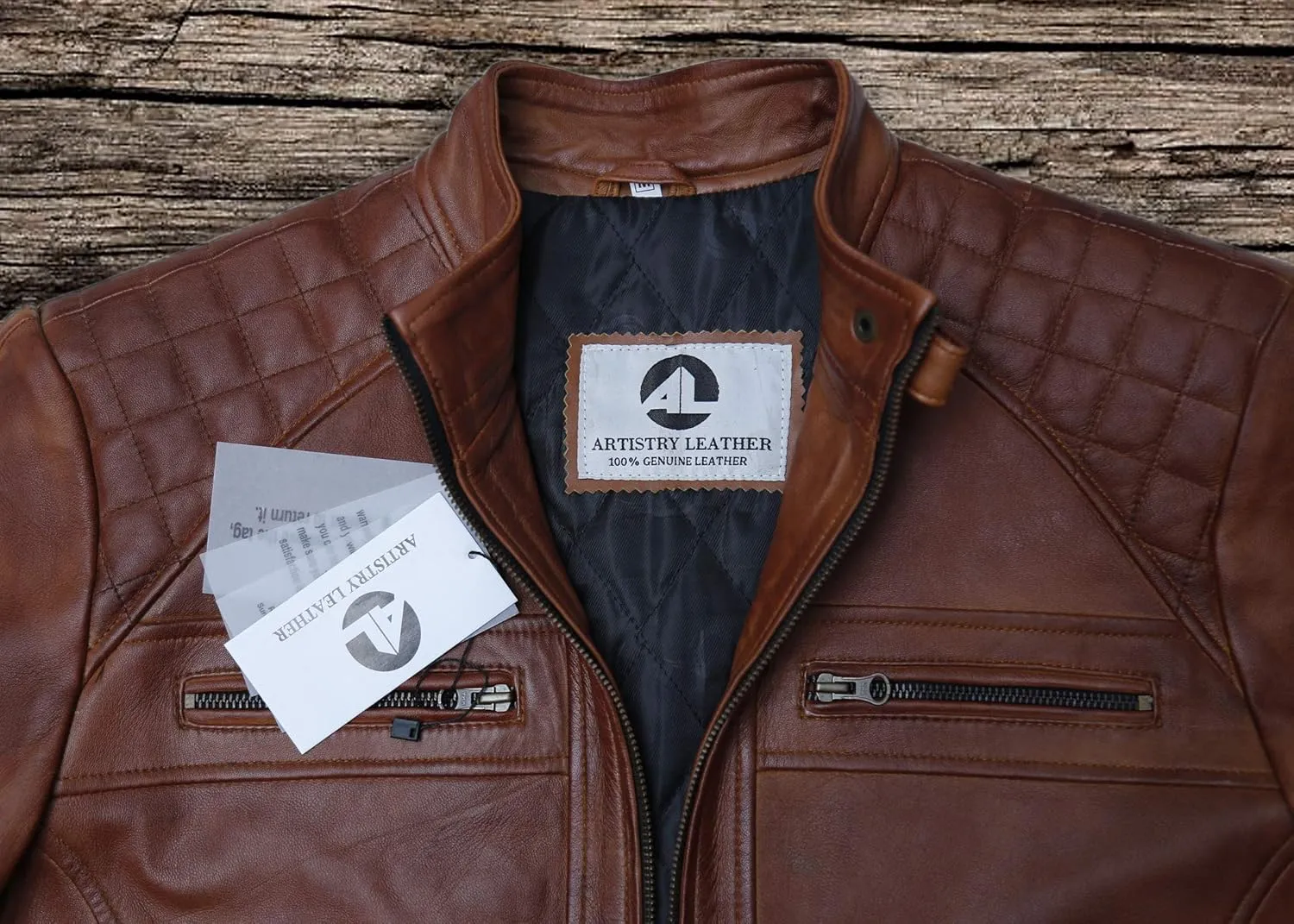 Black Casual Real Leather Jacket for Mens | Genuine Lambskin Motorcycle Biker Jackets