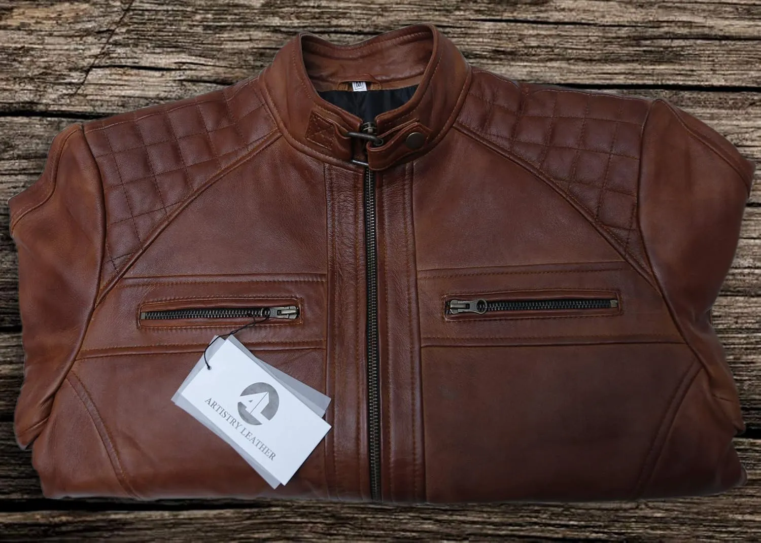 Black Casual Real Leather Jacket for Mens | Genuine Lambskin Motorcycle Biker Jackets