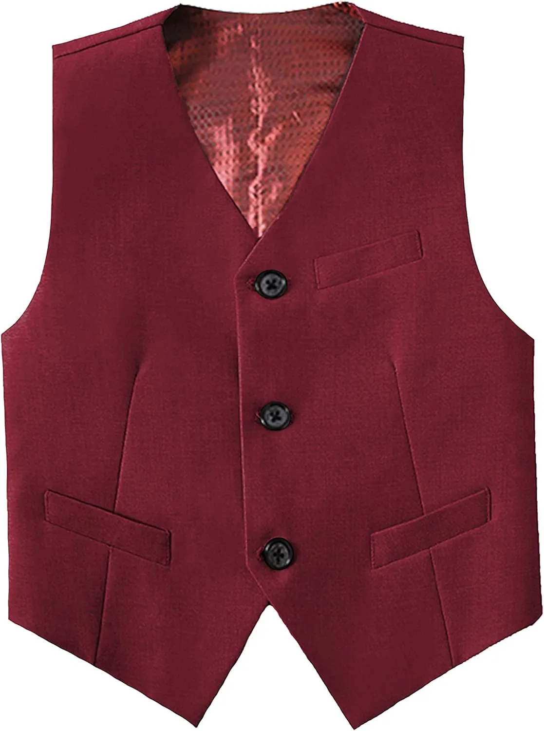 Boys Suit Kids Formal Wedding Tuxedo Dress Suits for Teen Boys Vest and Pants Set