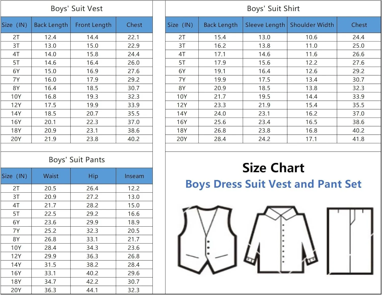 Boys Suits for Kids Formal Dress Suit Set Complete Outfit