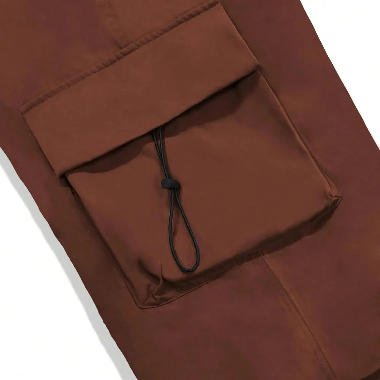 Cargo Pants for Men, Casual Solid Color Sports Multi Pocket Foot Rope Pants Street Fashion Tie Waist Sweatpants