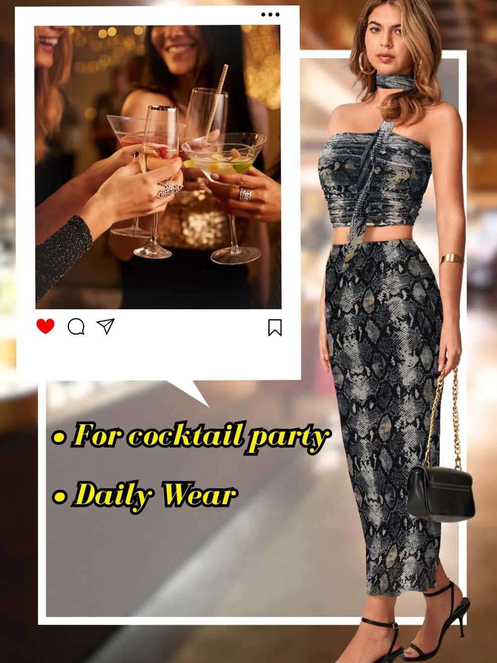 Cheetah Print Maxi Dress, 2 Piece Skirt Set, Going Out Outfits, Animal Tube Top Women Sexy High Waisted Halter