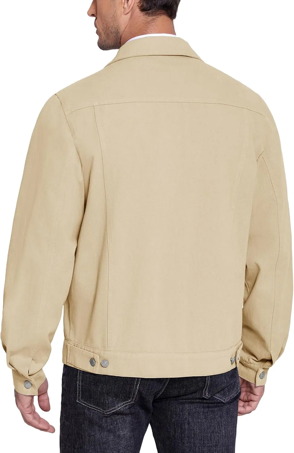 COOFANDY Men's Cotton Denim Jacket Lightweight Trucker Jackets Casual Washed Jean Jacket