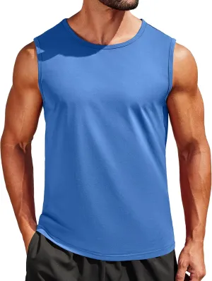 COOFANDY Men's Workout Tank Tops 1/2 Pack Dry Fit Sleeveless Muscle Gym Shirts Stretch Bodybuilding Tee