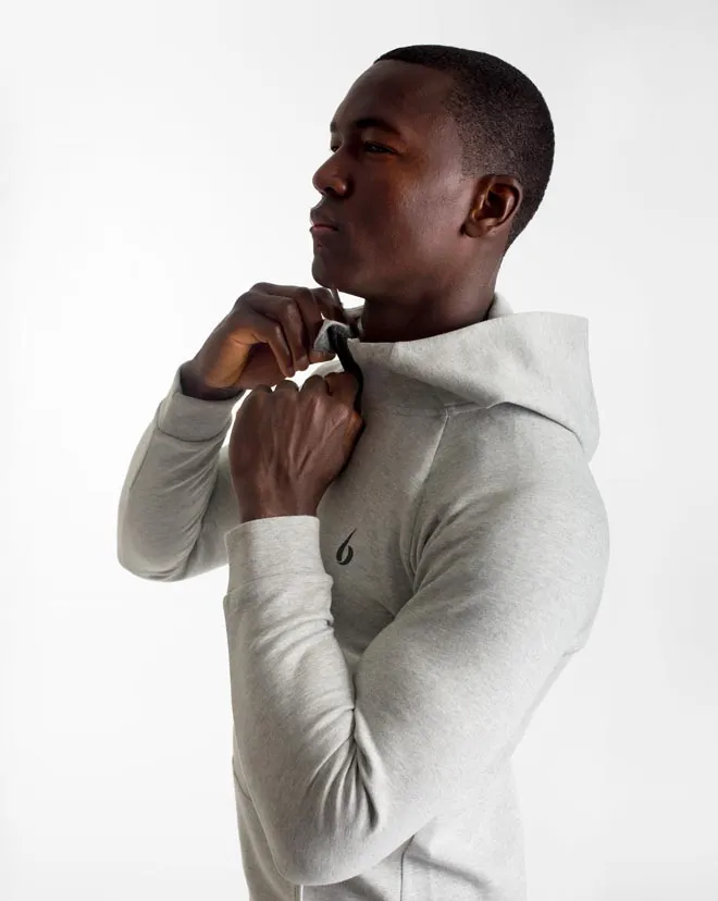 CrossFleece 1/4 Zip Hoodie MEN - Marl Grey