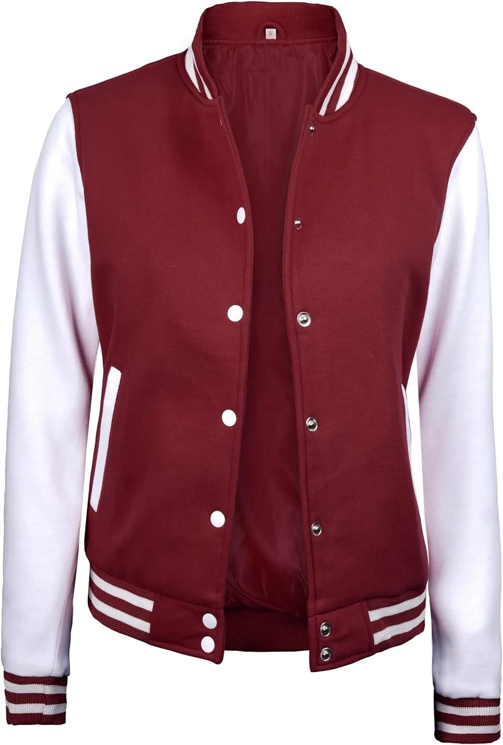 Decrum Varsity Jacket Women - Trendy Womens Letterman Jackets Highschool Baseball Bomber