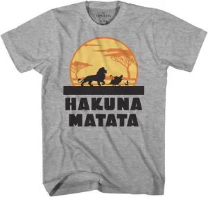 Disney Lion King Hakuna Matata T-Shirt for Adults
