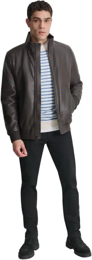 DKNY Men's Faux Leather Soft Durable Jacket