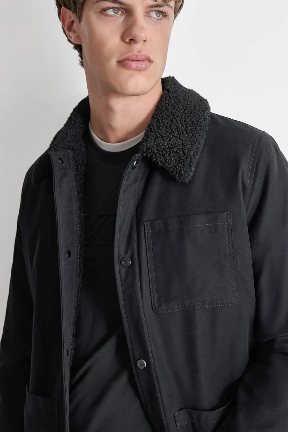 DKNY Men's Sherpa Lined Fashion Jacket
