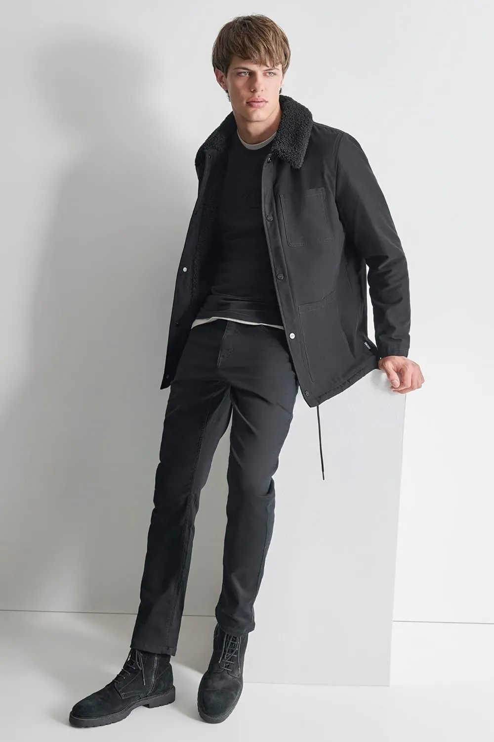 DKNY Men's Sherpa Lined Fashion Jacket