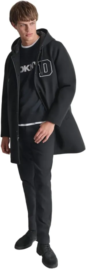 DKNY Men's Water Resistant Hooded Fashion Cold Weather Jacket
