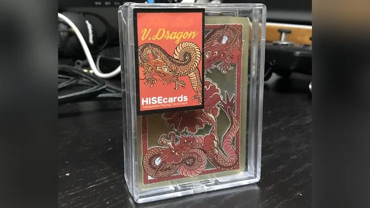 Dragon Transparent Playing Cards (Fire Red)