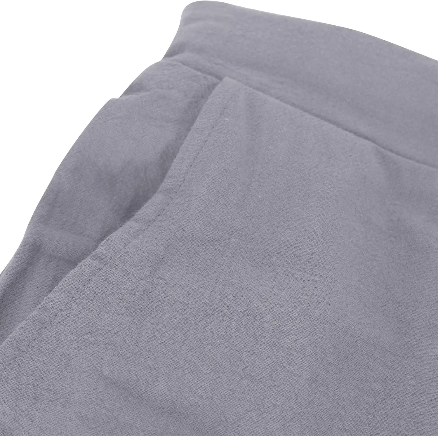 FZYLQY 2025 Linen Pants for Women Summer Casual High Waisted Drawstring Beach Pants Trendy Solid Color Trousers with Pockets