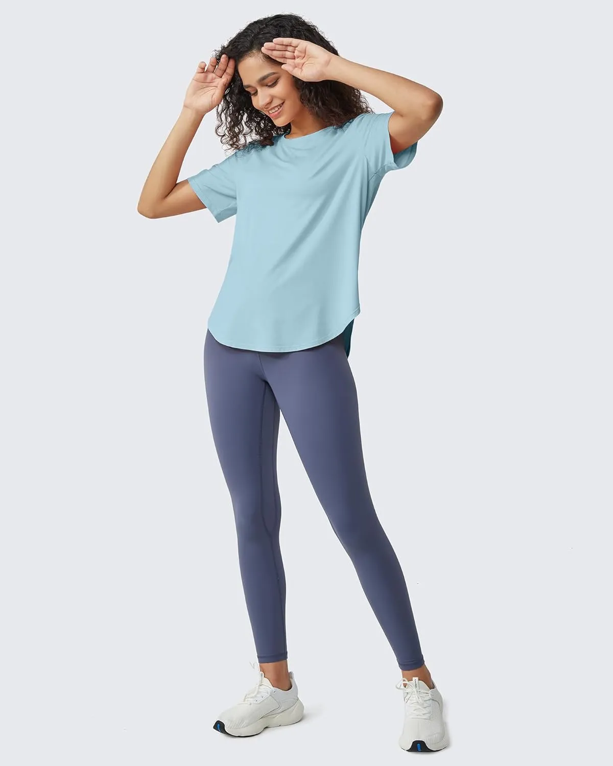 G4Free Short Sleeve Workout Tops for Women Athletic T-Shirts Lightweight Yoga Running Tee Top