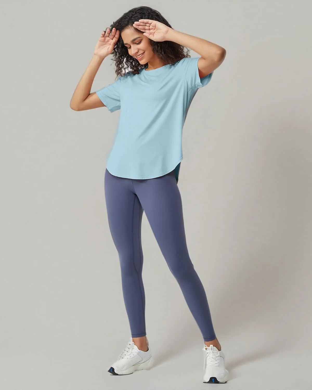 G4Free Short Sleeve Workout Tops for Women Athletic T-Shirts Lightweight Yoga Running Tee Top