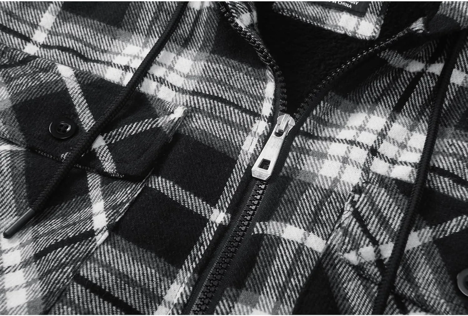 GEEK LIGHTING Men's Flannel Shirts Jacket Sherpa Lined Fleece Plaid Hoodie Long Sleeve Winter Warm Coat