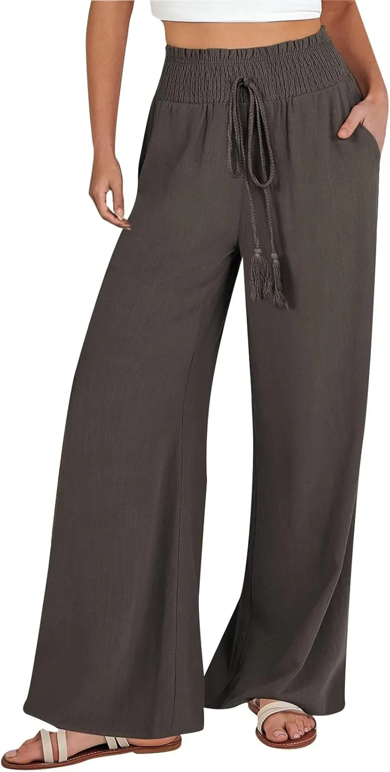 Girl Women Outdoor Pants,Women's High Waisted Wide Leg Sweatpants Casual Yoga Jogger Pants Spring&Summer Clothing