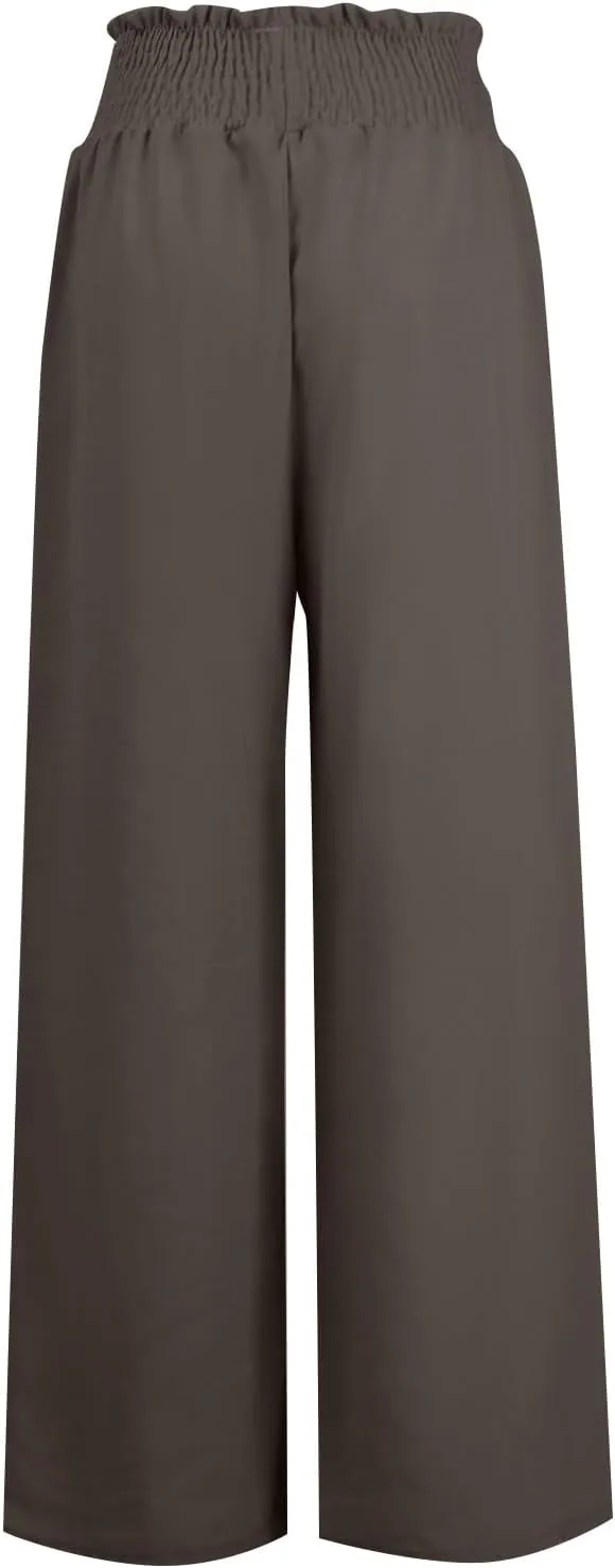 Girl Women Outdoor Pants,Women's High Waisted Wide Leg Sweatpants Casual Yoga Jogger Pants Spring&Summer Clothing