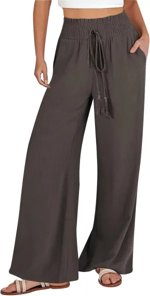 Girl Women Outdoor Pants,Women's High Waisted Wide Leg Sweatpants Casual Yoga Jogger Pants Spring&Summer Clothing