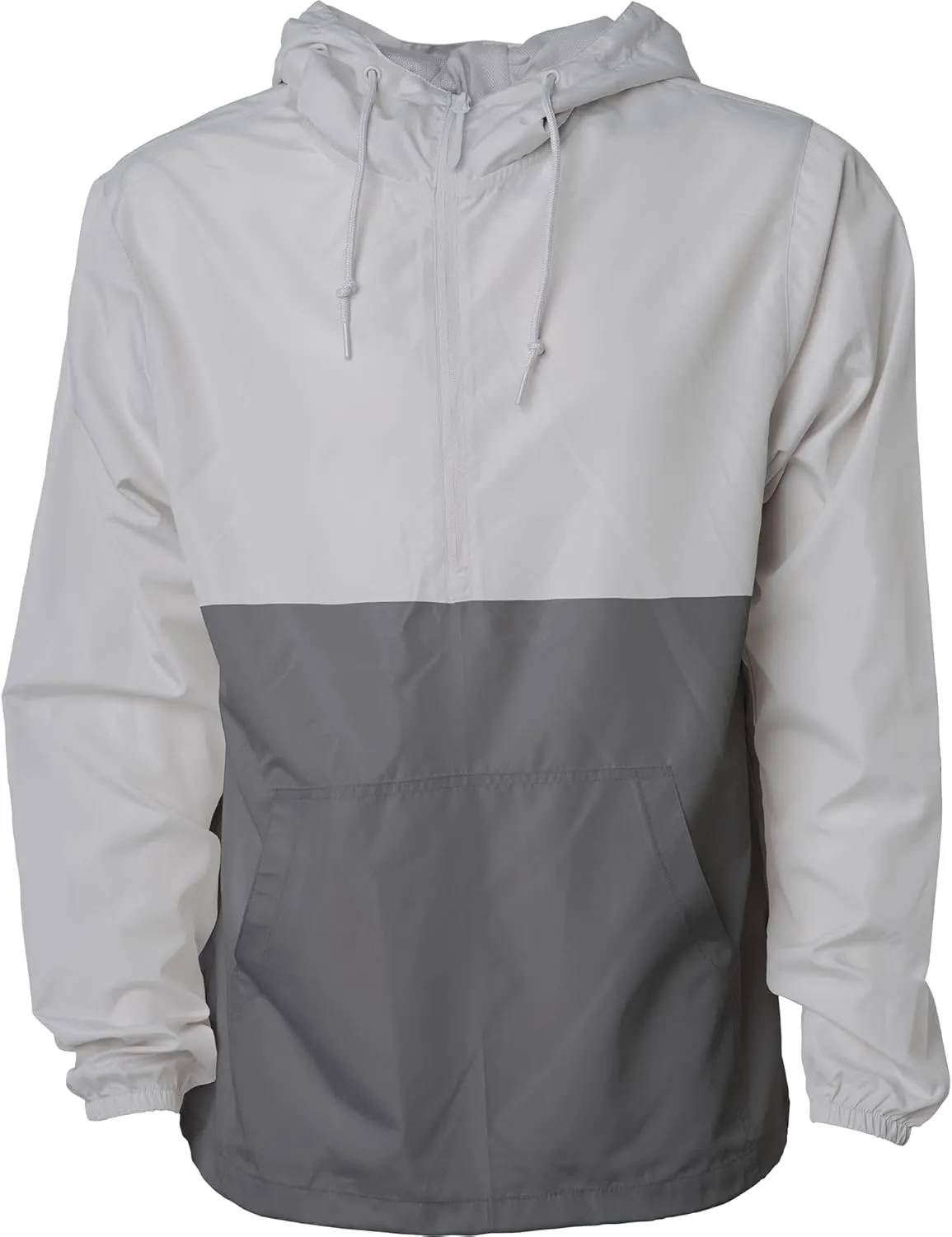 Global Blank Men's Lightweight Packable Windbreaker Jacket Water Reistant Zip Up Hoodie for Men