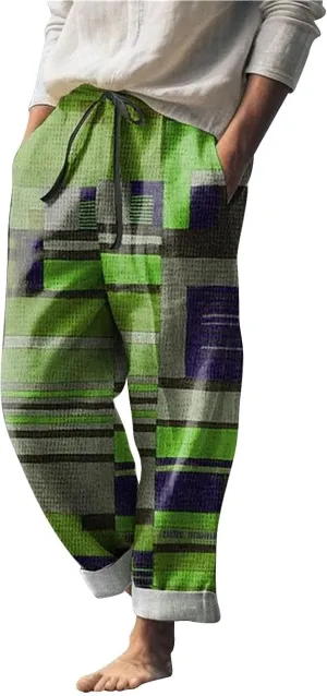 Green Linen Pants for Men Fashion Mens Athletic Fit Pants Chinos Pants Men Slim Fit Stretch Summer Jeans for Men