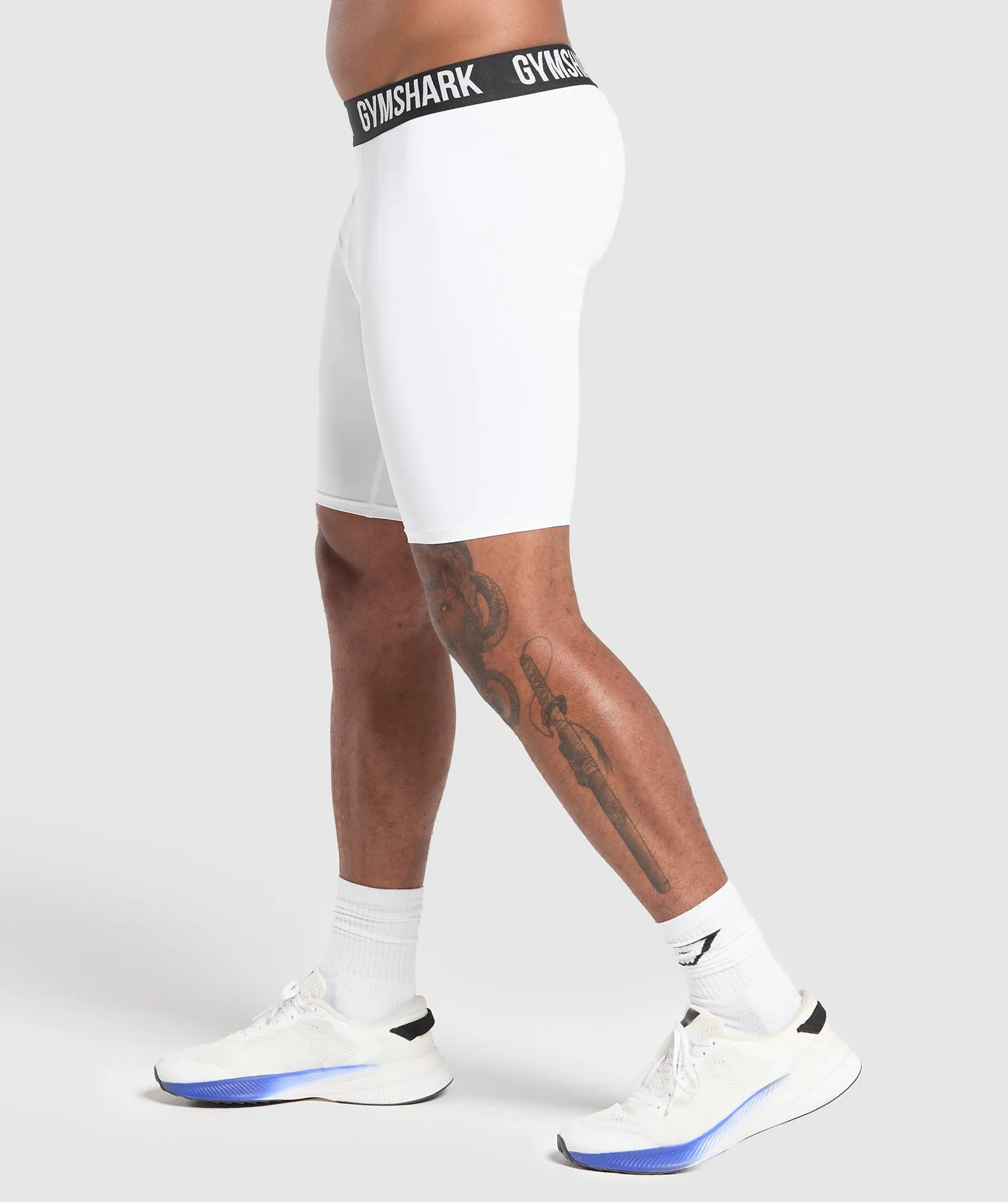 Gymshark Element Baselayer Shorts - White