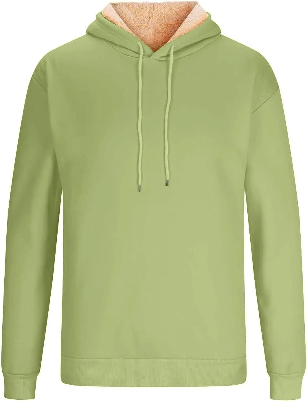 Hoodies for Men Heavyweight Fleece Lined Sweater Thick Winter Pullover Warm 2024 Sherpa Sweatshirt Windproof Jacket