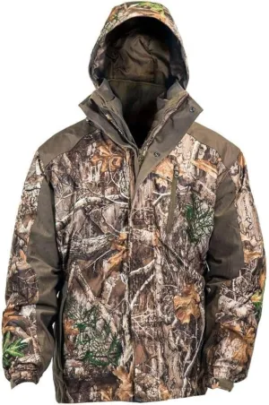 HOT SHOT Mens 3-in-1 Insulated Camo Hunting Parka, Waterproof Jacket, Versatile Camouflage Hunting Clothes for Men