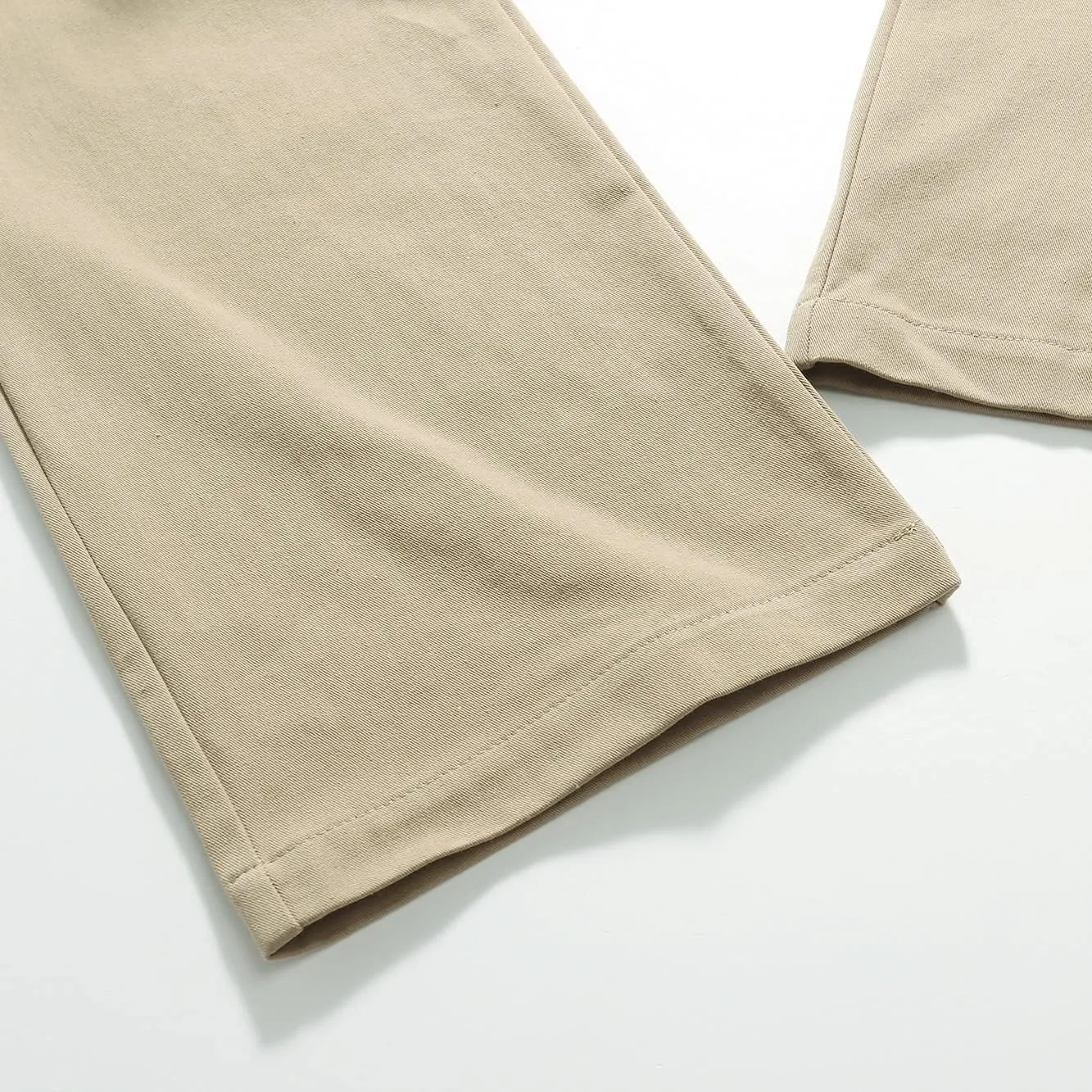 IDEALSANXUN Mens Elastic Waist Loose Fit Denim Pants Casual Solid Jeans Trouser