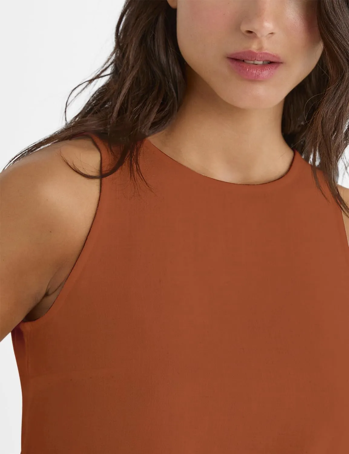 IDEALSANXUN Womens Linen Tank Tops Spring Summer Cute Crewneck Sleeveless Shirts