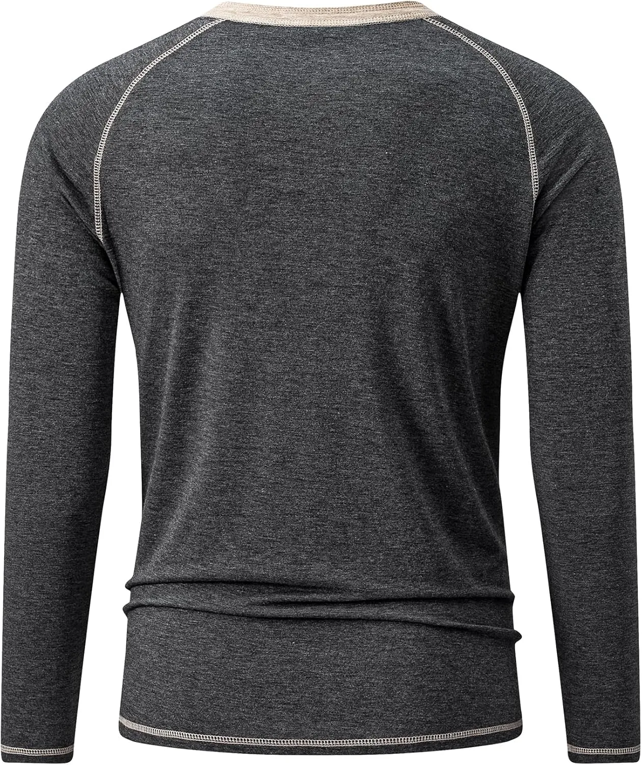 JMIERR Men's Henley Long/Short Sleeve T-Shirt Stretch Cotton Casual Pullover Tee Shirts with Pockets