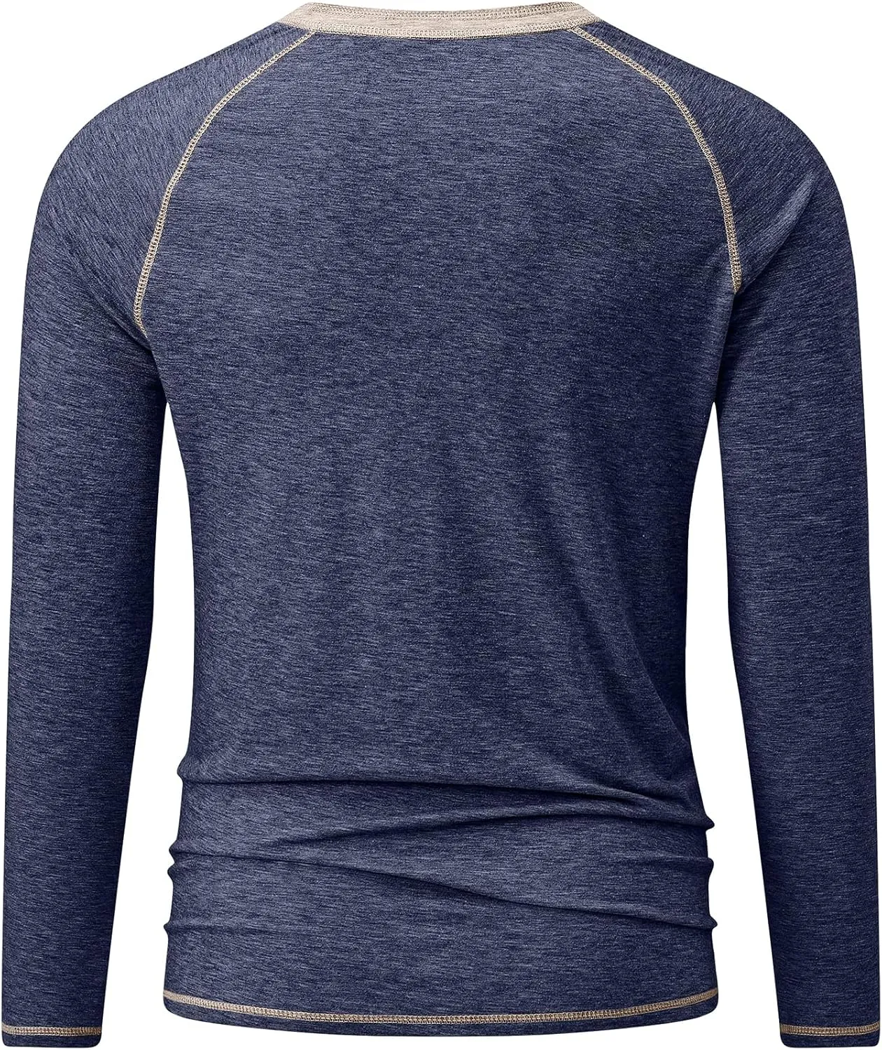 JMIERR Men's Henley Long/Short Sleeve T-Shirt Stretch Cotton Casual Pullover Tee Shirts with Pockets