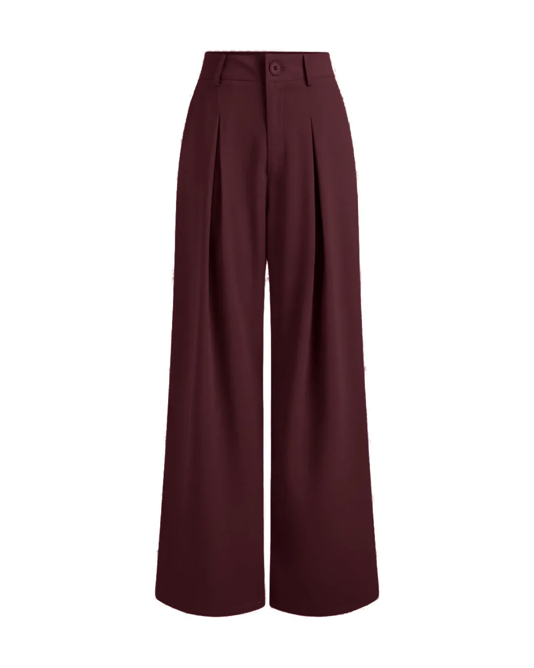 Korean Style Baggy Cherry Red Trouser