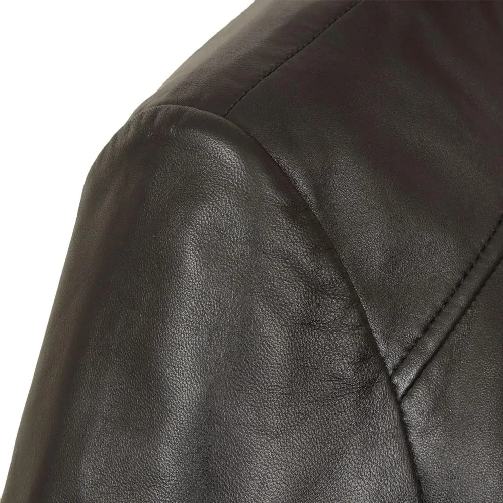 Leather Jacket Women Real Leather Jacket Women - Cafe Racer Slim Fit Womens Motorcycle Jackets