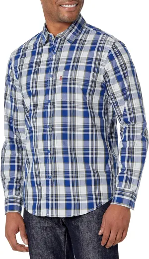 Levi's Men's Classic One Pocket Long Sleeve Button Up Shirt