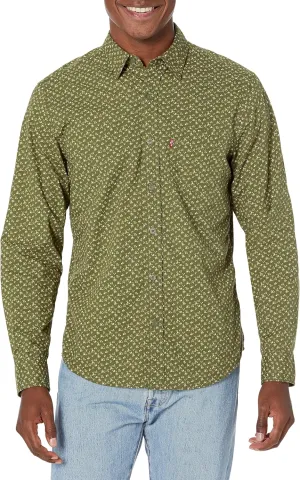 Levi's Men's Classic One Pocket Long Sleeve Button Up Shirt